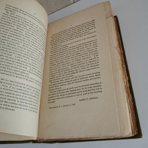 1887 Arthur Aylsworth Descendants in America Book CONDITION Genealogy Family - Picture 7 of 11